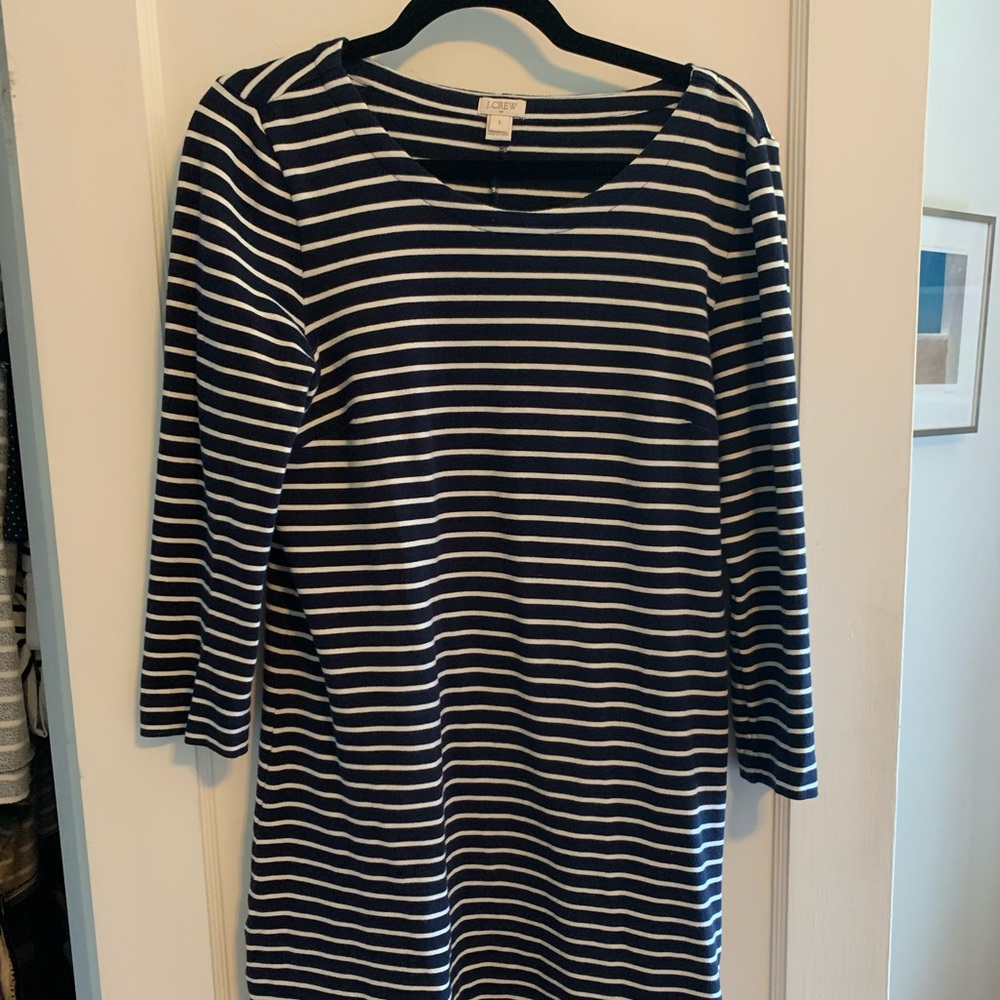 JCrew striped knit dress